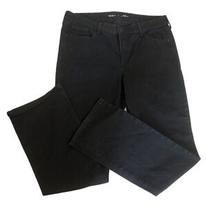 Old Navy Mid-Rise Boot-Cut Black Jeans